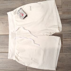 NWT White  Drawstring Bayleaf Shorts with 5" Inseam